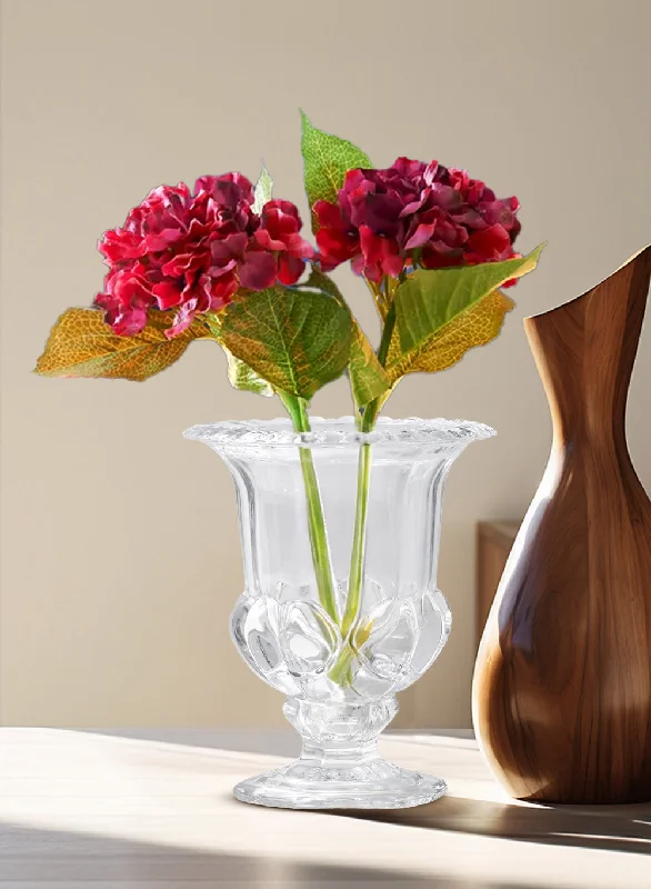 Handcrafted vases for luxury home decor -Victoria Glass Urn Vase, in 2 Sizes