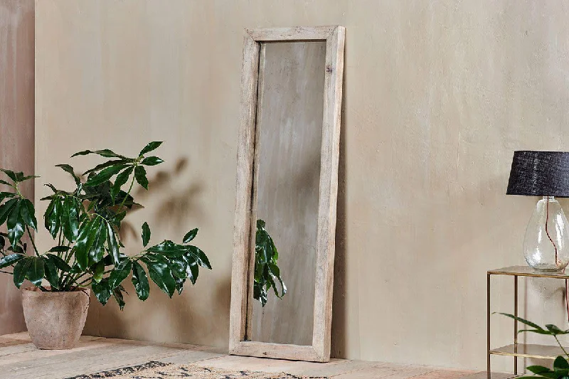 Large elegant vases for floral decorations -Tariku Full Length Teak Mirror