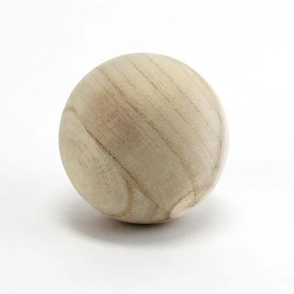 Handcrafted flower vases for living room display -4 PCS Natural Wooden Vase Filler Ball D-5" (Available in 12 & 48 PCS)