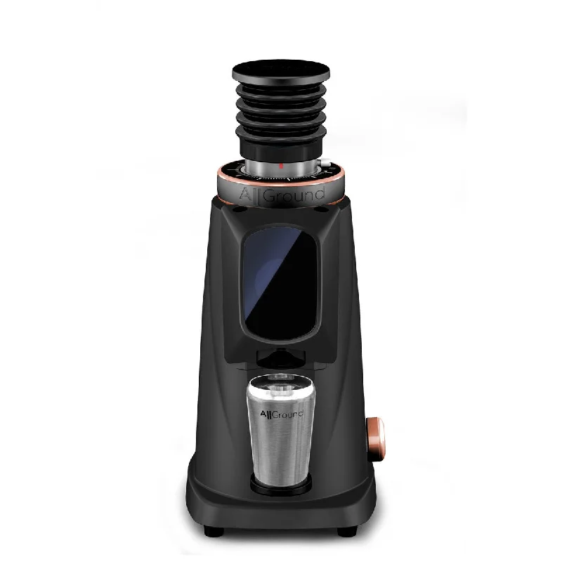 cute coffee mugs for office-AllGround ProBrew Filter Coffee Grinder - Black w/ Rose Gold