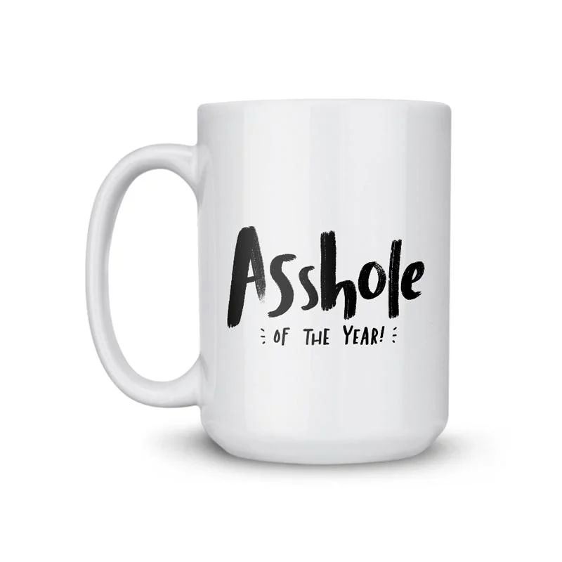 quirky mugs for home decoration-Asshole Coffee Mug