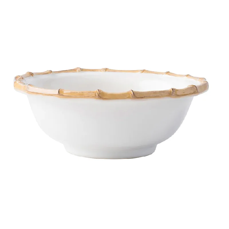 eco-friendly coffee mugs with handles-Bamboo Cereal Bowl