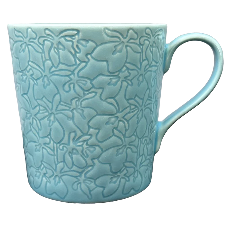 cute coffee cups for college students-Design House Stockholm Embossed Floral 16oz Mug 2010 Starbucks