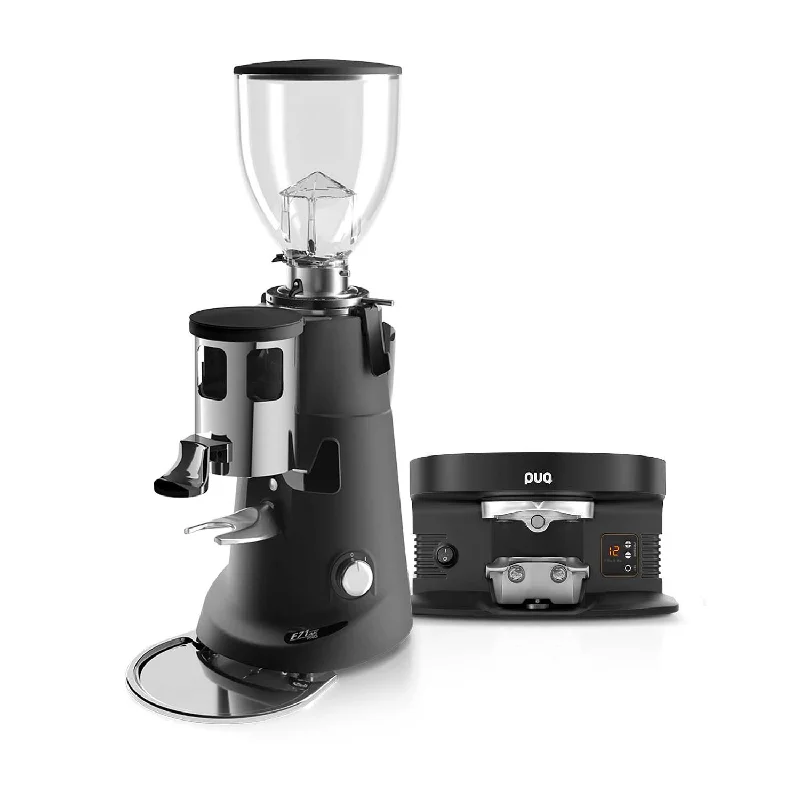 hand-crafted coffee cups for collectors-Fiorenzato F71 AK PRO x PUQpress M4 Bundle - Black/Black