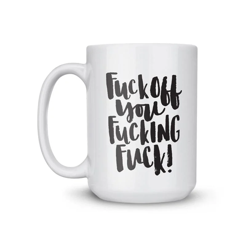 trendy coffee mugs for breakfast-Fucking Fuck Coffee Mug