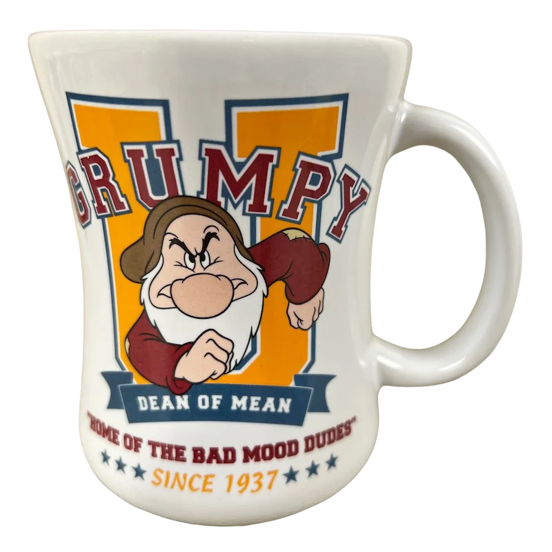 best travel mugs for cold drinks-Grumpy Dean of Mean Mug Disney Store