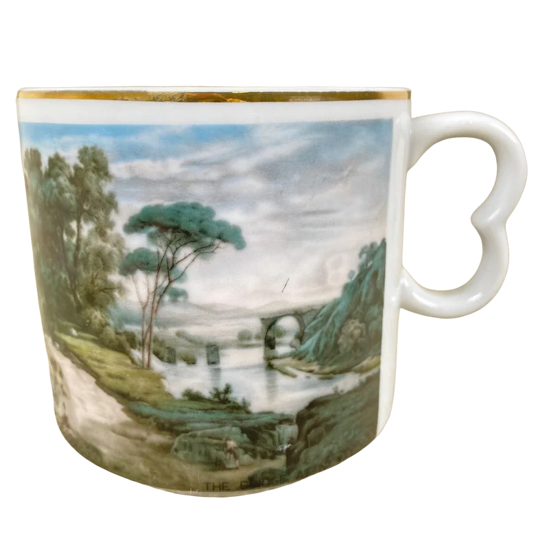 stylish travel mugs for coffee enthusiasts-Jean-Baptiste-Camille Corot The Bridge at Narni Mug