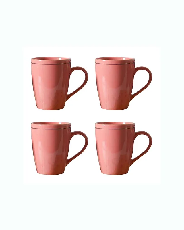 personalized coffee mugs with logos-Peach Ceramic Coffee Mug | 360 ml