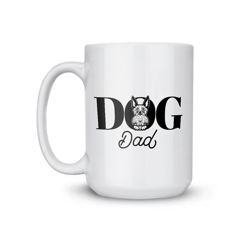 stylish coffee mugs with personalized names-Scottish Terrier Dad Dog Coffee Mug