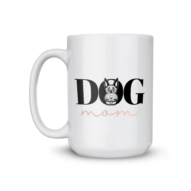 funny coffee mugs for holiday gifts-Scottish Terrier Mom Dog Coffee Mug