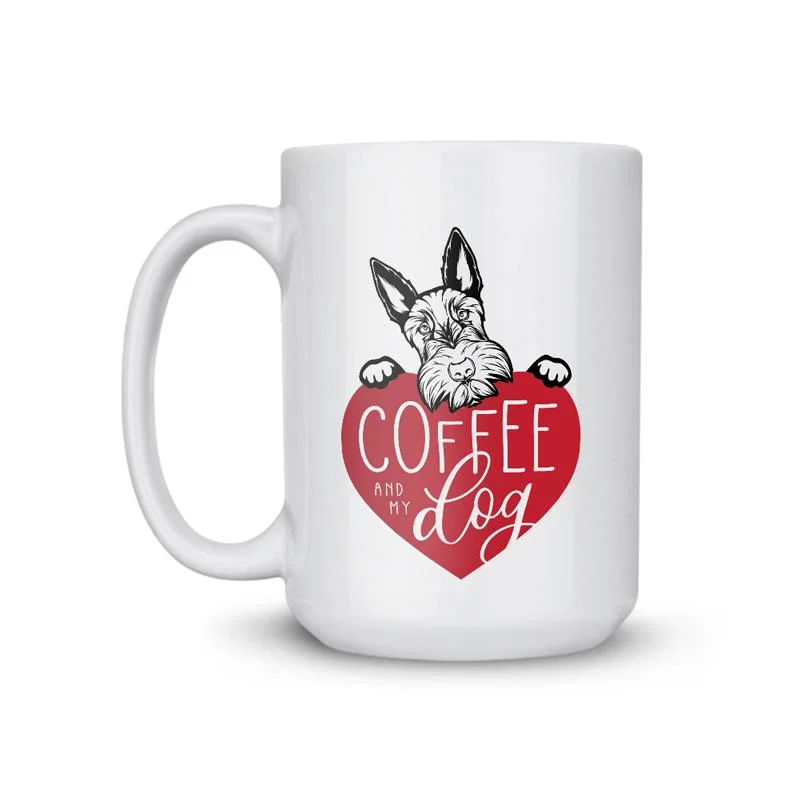 luxury travel mugs for coffee breaks-Scottish Terrier My Dog Coffee Mug