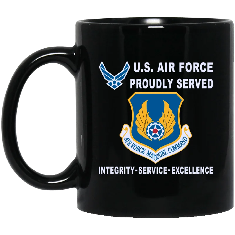 personalized coffee cups for gifts-US Air Force Materiel Command Proudly Served-D04 11 oz - 15 oz Black Mug