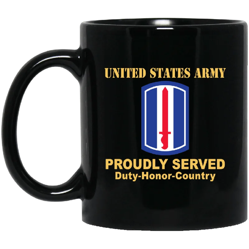 personalized coffee mugs for teachers-US ARMY 193RD INFANTRY BRIGADE- 11 oz - 15 oz Black Mug