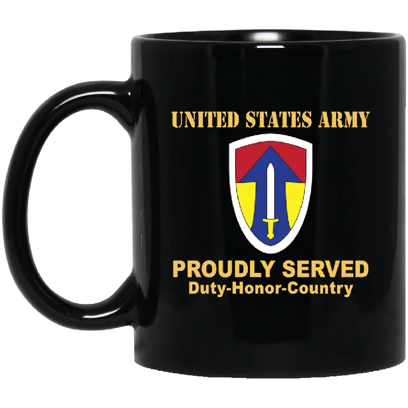 best mugs for morning coffee ritual-US ARMY 2 FIELD FORCE, VIETNAM- 11 oz - 15 oz Black Mug