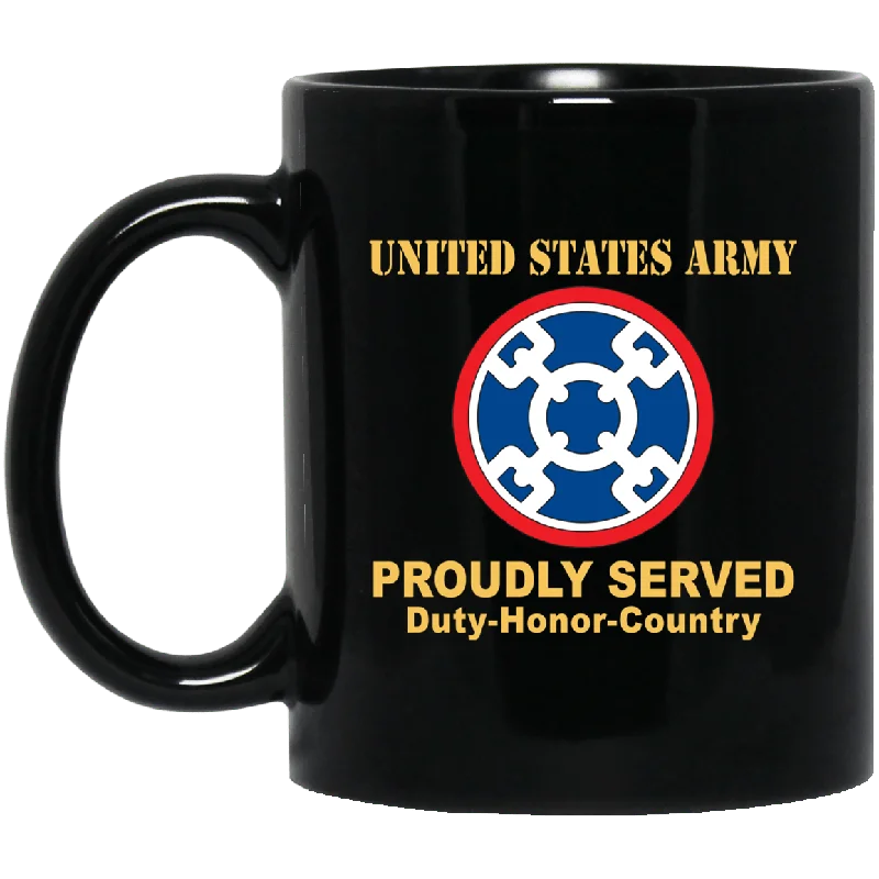 stylish glass coffee mugs-US ARMY 310TH SUSTAINMENT COMMAND- 11 oz - 15 oz Black Mug