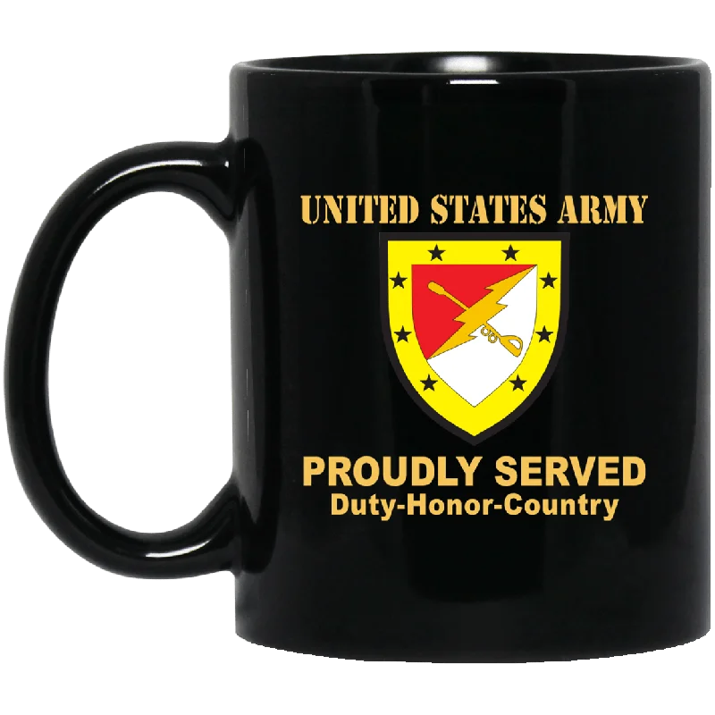 affordable coffee mugs for home use-US ARMY 316TH CAVALRY BRIGADE- 11 oz - 15 oz Black Mug