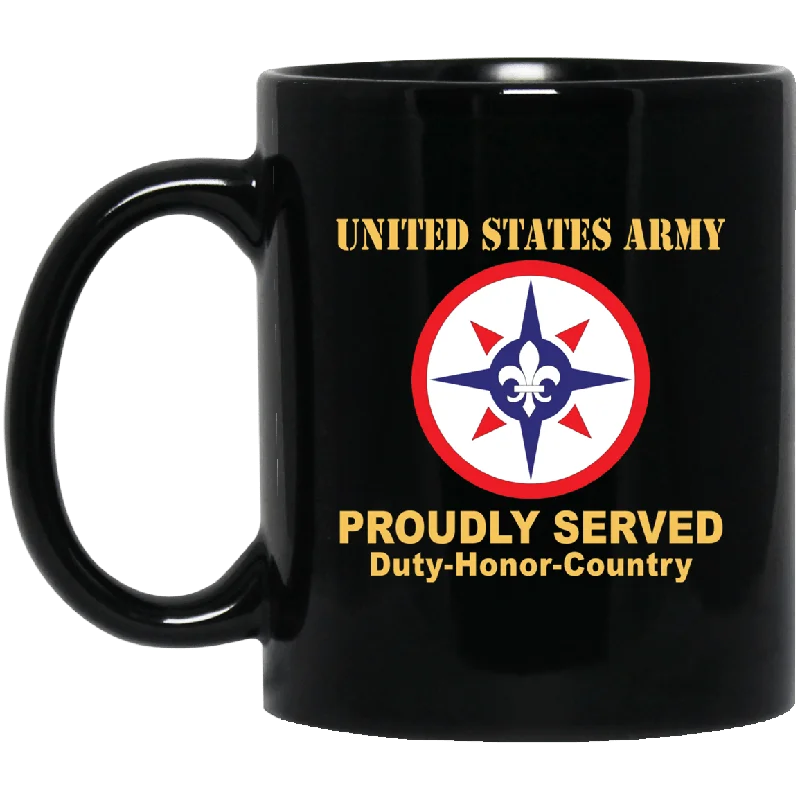 stylish mugs for outdoor adventures-US ARMY 316TH SUSTAINMENT COMMAND- 11 oz - 15 oz Black Mug