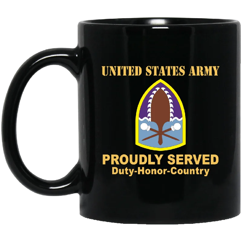 funny mugs with classic sayings-US ARMY 322 CIVIL AFFAIRS BRIGADE- 11 oz - 15 oz Black Mug