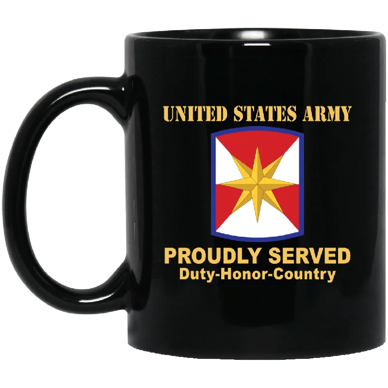 insulated coffee mugs for hot weather-US ARMY 347TH REGIONAL SUPPORT GROUP- 11 oz - 15 oz Black Mug