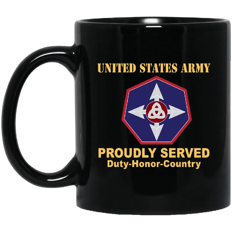 fun mugs for office workers-US ARMY 364TH EXPEDITIONARY SUSTAINMENT COMMAND- 11 oz - 15 oz Black Mug