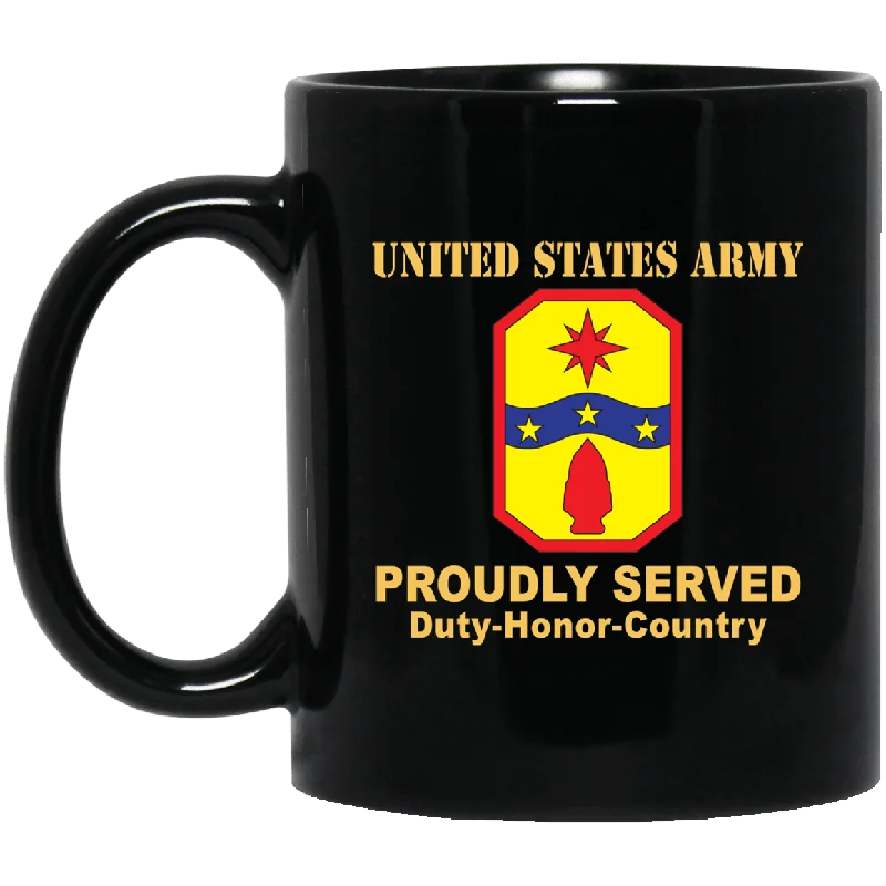 cute coffee mugs for new parents-US ARMY 371ST SUSTAINMENT BRIGADE- 11 oz - 15 oz Black Mug