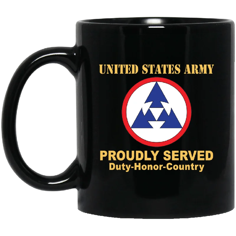 trendy mugs for morning coffee rituals-US ARMY 3RD SUSTAINMENT COMMAND- 11 oz - 15 oz Black Mug