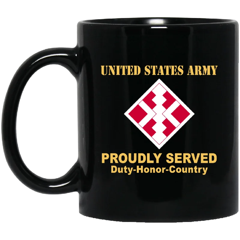 stylish glass coffee mugs-US ARMY 411TH ENGINEER BRIGADE- 11 oz - 15 oz Black Mug