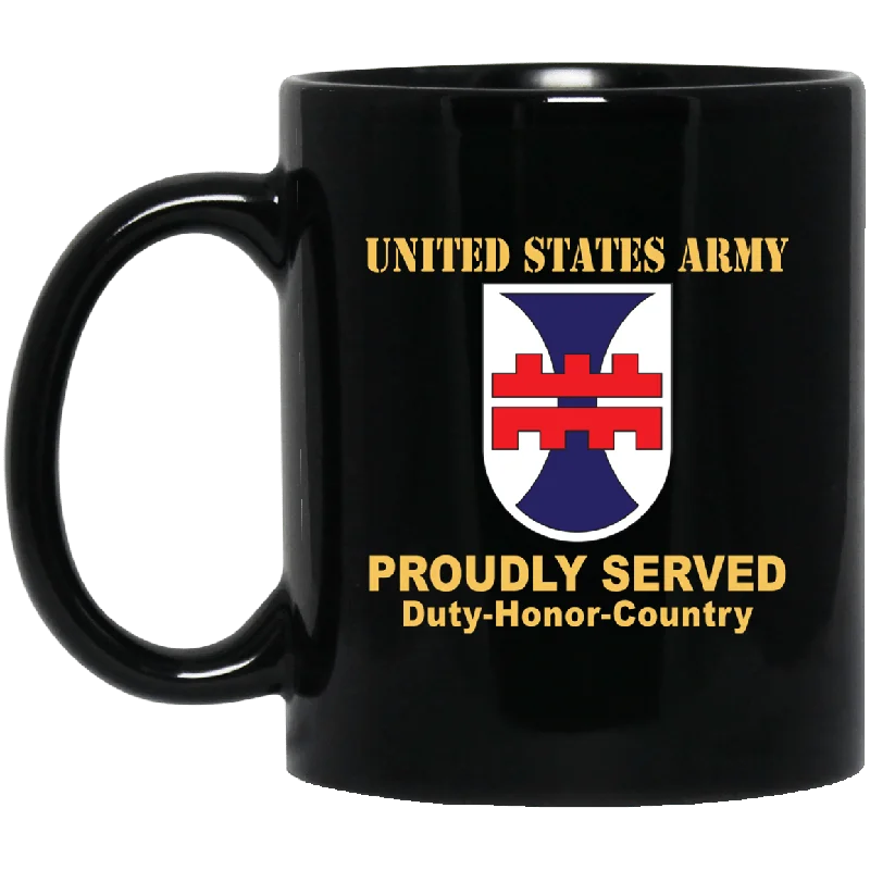 funny coffee mugs for holiday gifts-US ARMY 412TH ENGINEER COMMAND- 11 oz - 15 oz Black Mug