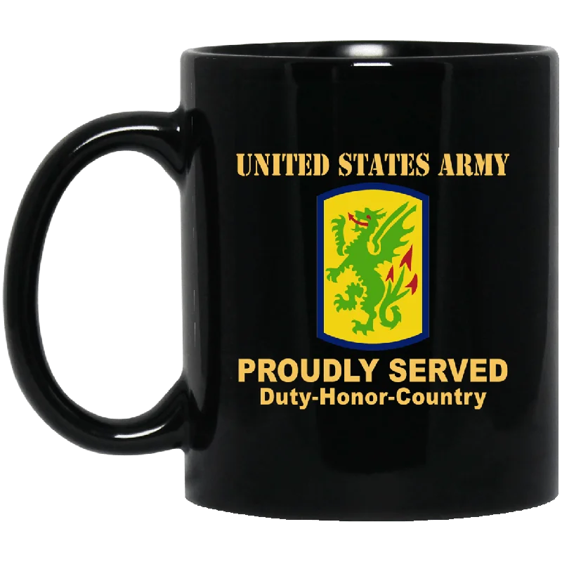 personalized photo mugs for friends-US ARMY 415 CHEMICAL BRIGADE- 11 oz - 15 oz Black Mug