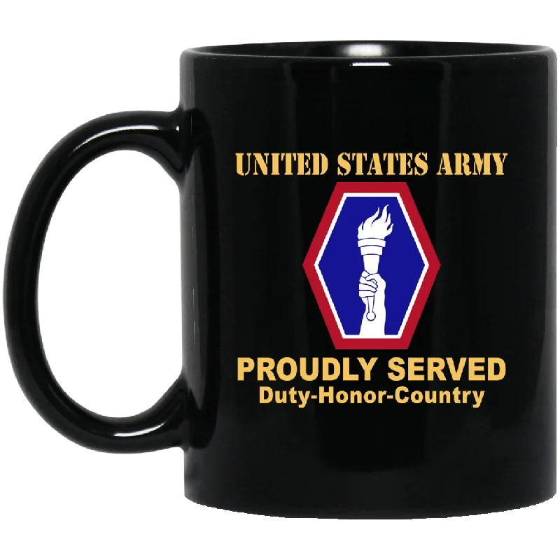 durable coffee mugs for hiking trips-US ARMY 442 INFANTRY REGIMENT- 11 oz - 15 oz Black Mug