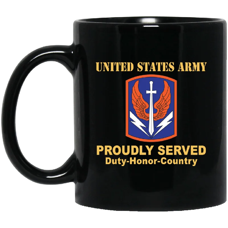 large coffee mugs for cozy mornings-US ARMY 449TH THEATER AVIATION BRIGADE- 11 oz - 15 oz Black Mug