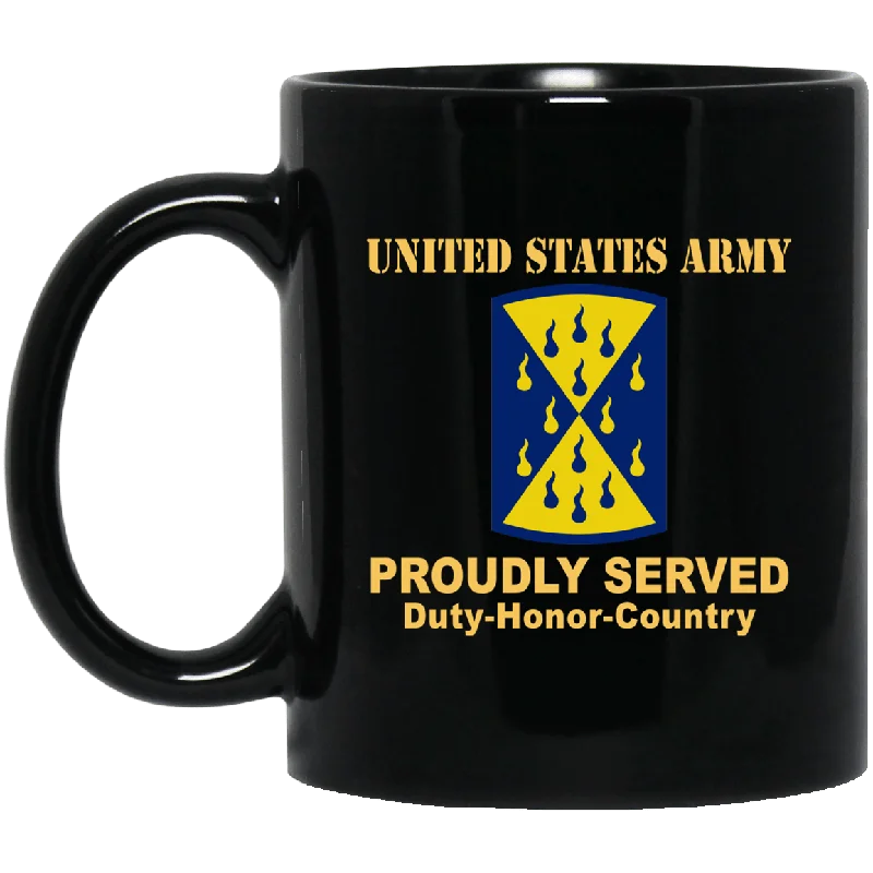 personalized tea cups for bridal showers-US ARMY 464TH CHEMICAL BRIGADE- 11 oz - 15 oz Black Mug