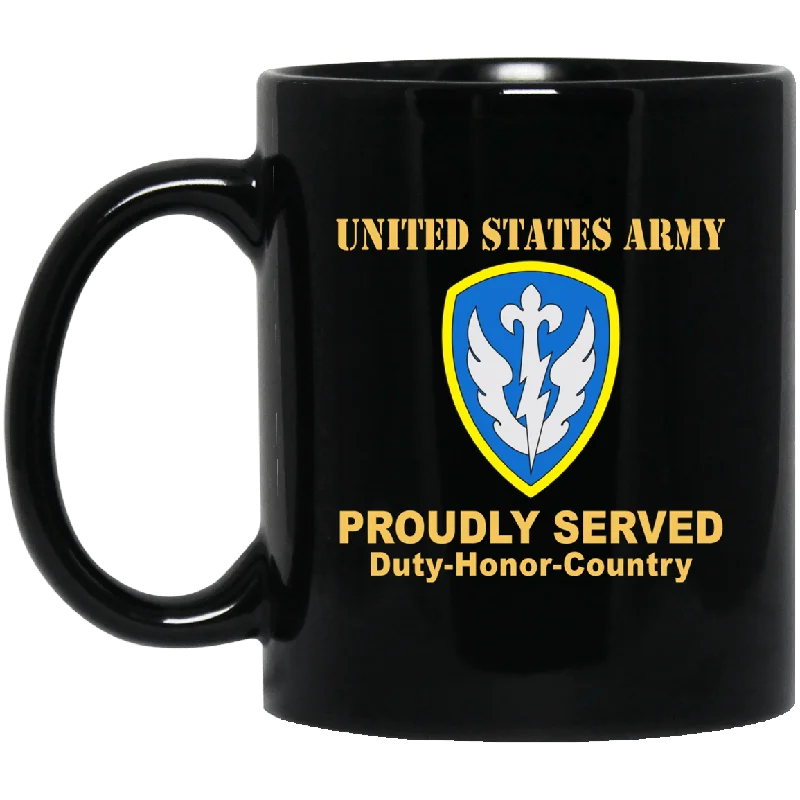 funny coffee cups for morning routines-US ARMY 504TH BATTLEFIELD SURVEILLANCE- 11 oz - 15 oz Black Mug