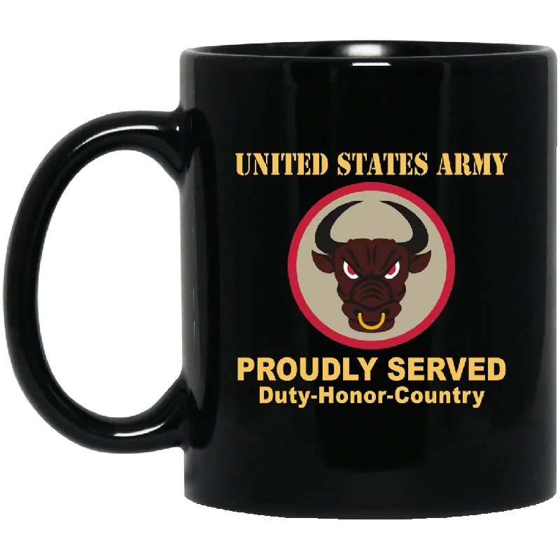 unique mugs for events and parties-US ARMY 518 SUSTAINMENT BRIGADE- 11 oz - 15 oz Black Mug