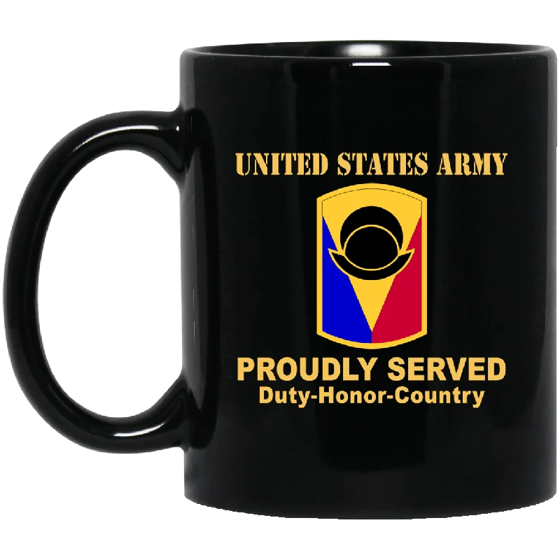 personalized mugs for grandma-US ARMY 53RD INFANTRY BRIGADE COMBAT TEAM - 11 oz - 15 oz Black Mug