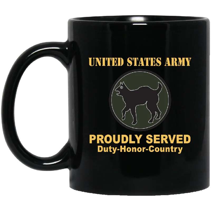 elegant tea mugs for afternoon tea-US ARMY 81 REGIONAL SUPPORT COMMAND - 11 oz - 15 oz Black Mug