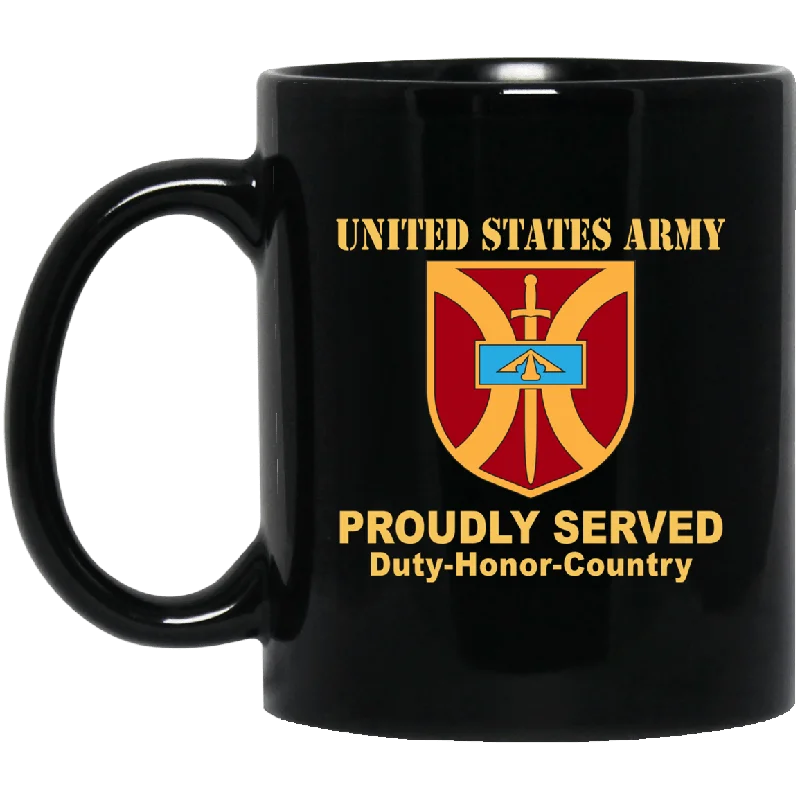 funny coffee mugs for holiday gifts-US ARMY 916 SUPPORT BRIGADE- 11 oz - 15 oz Black Mug