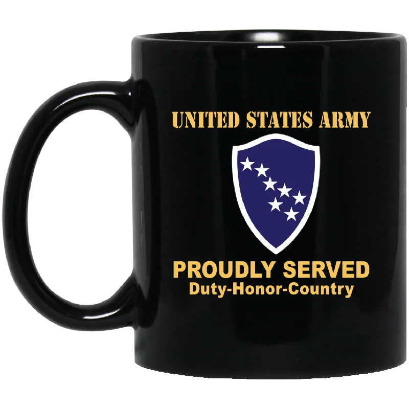 trendy mugs for morning coffee rituals-US ARMY CSIB ALASKA ARMY NG ELEMENT JOINT FORCES HEADQUARTERS- 11 oz - 15 oz Black Mug