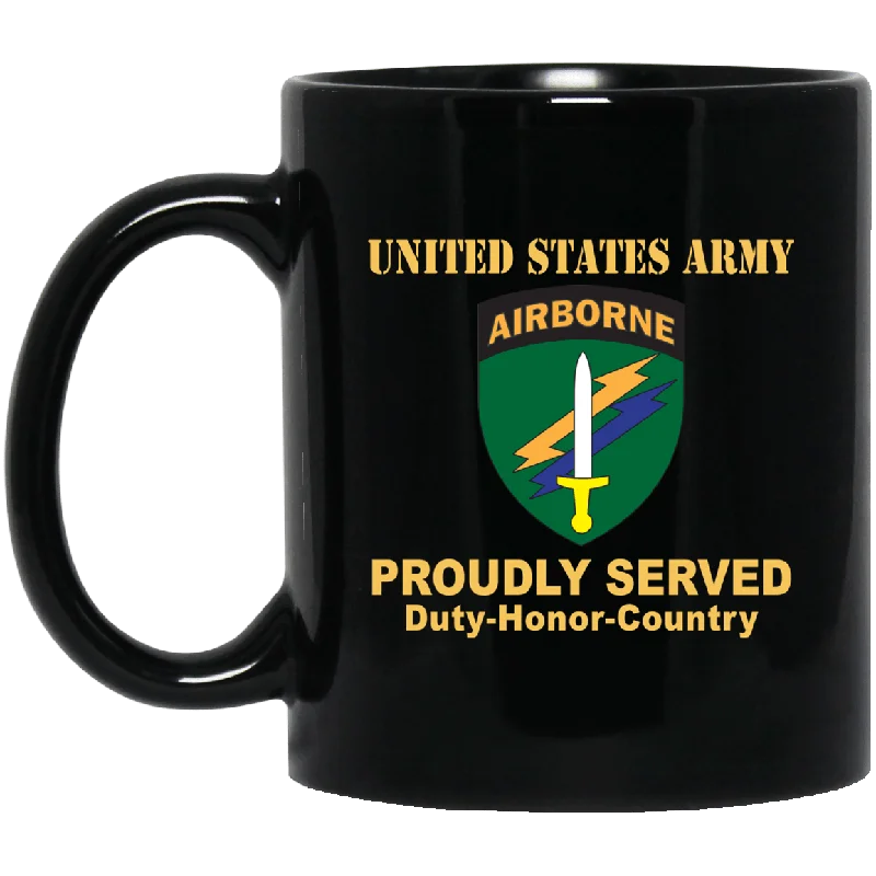 funny coffee cups for morning jokes-US ARMY CSIB CIVIL AFFAIRS AND PSYCHOLOGICAL OPERATIONS COMMAND- 11 oz - 15 oz Black Mug