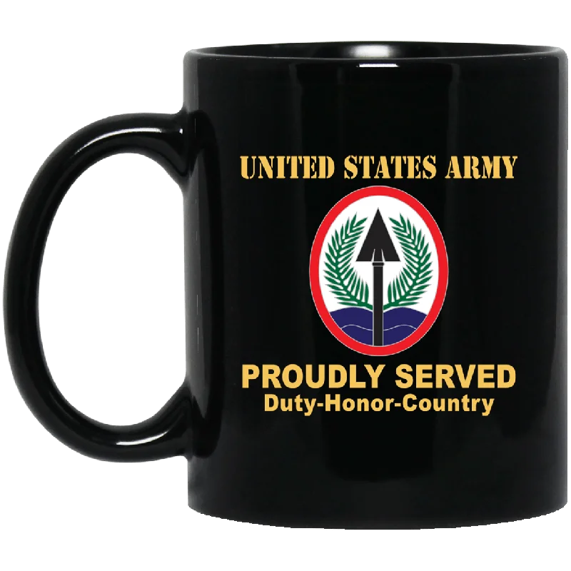 trendy coffee mugs for breakfast-US ARMY CSIB ELEMENT MULTI NATIONAL CORPS IRAQ- 11 oz - 15 oz Black Mug