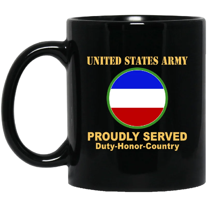 large coffee mugs for tea lovers-US ARMY CSIB FORCES COMMAND- 11 oz - 15 oz Black Mug