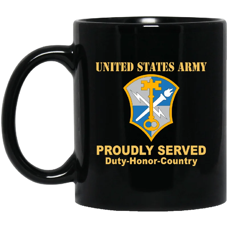 best coffee mugs with funny quotes-US ARMY CSIB INTELLIGENCE AND SECURITY COMMAND- 11 oz - 15 oz Black Mug