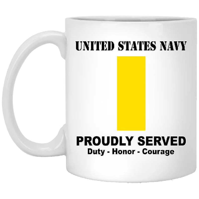 cute travel mugs for coffee lovers-US Navy O-1 Ensign O1 ENS Junior Officer Ranks T shirt White Coffee Mug - Stainless Travel Mug