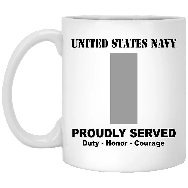 insulated tea mugs for work-US Navy O-2 Lieutenant Junior Grade O2 LTJG Junior Officer Ranks T shirt White Coffee Mug - Stainless Travel Mug