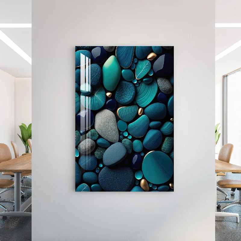 colorful art prints for living room-Beautiful Pebbles Acrylic Wall Art