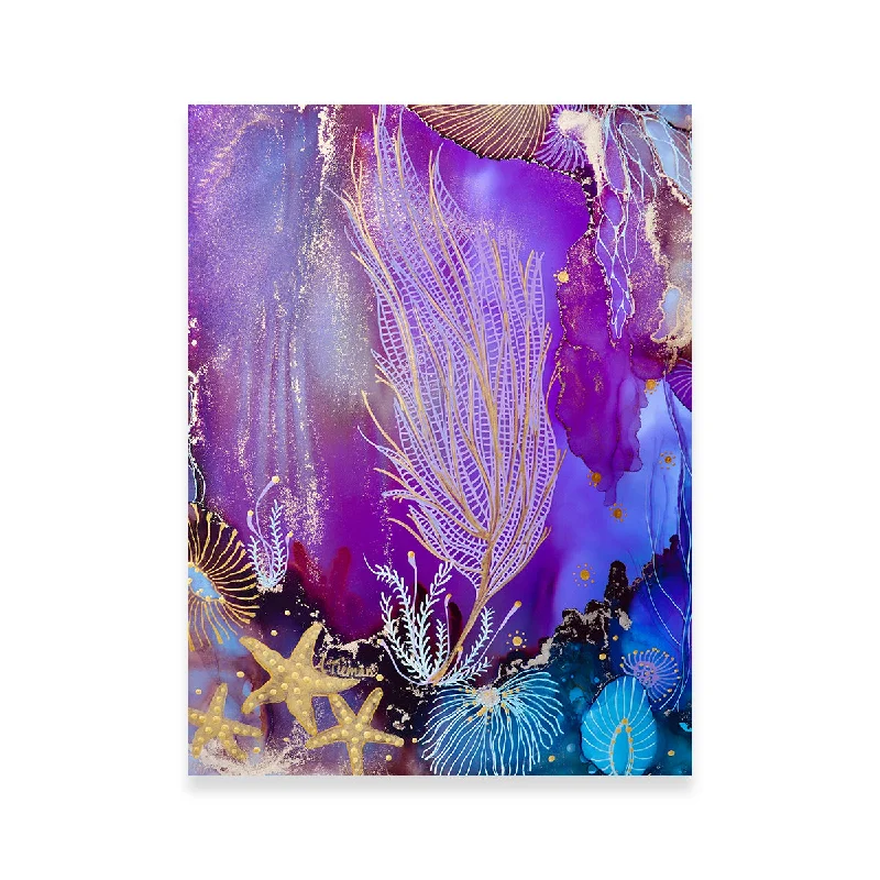 modern canvas paintings for home-Blushing Reef