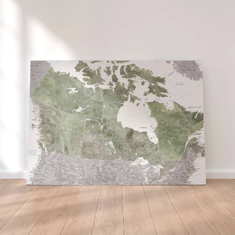 nature inspired contemporary art-Canada Map 2