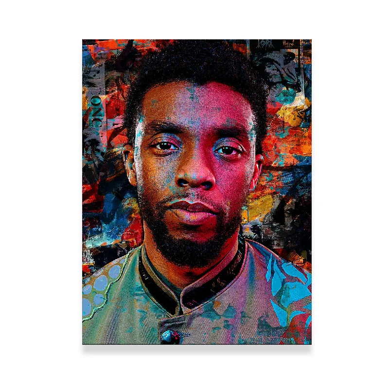 nature inspired wall paintings-Chadwick Boseman