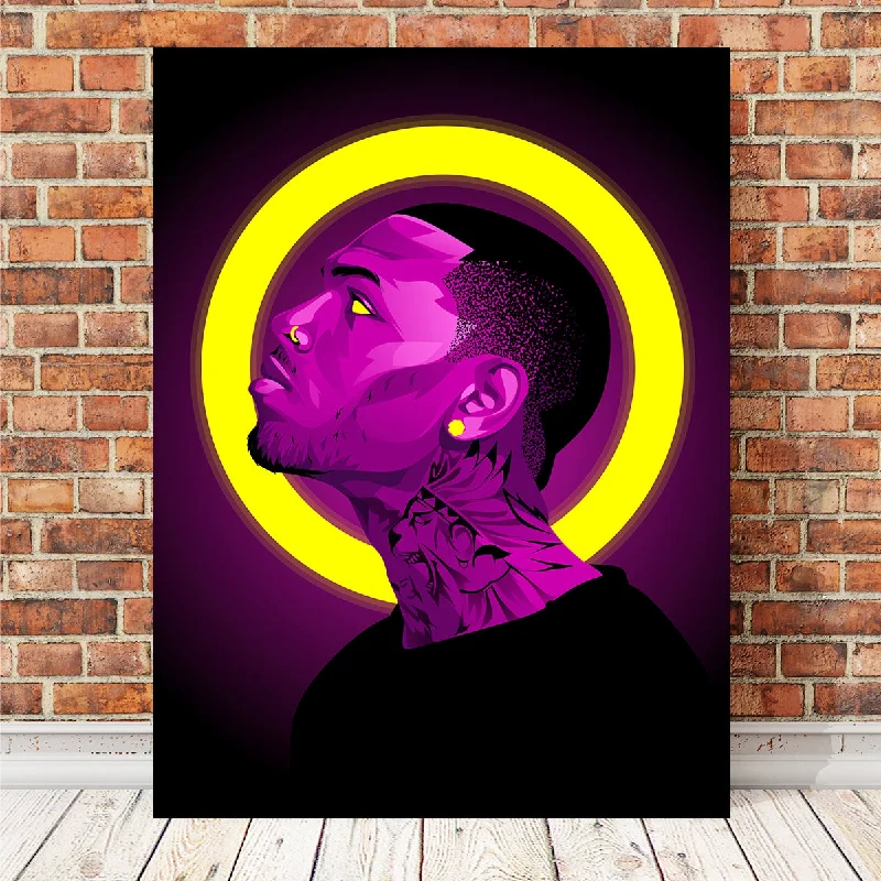 relaxing art for bedroom walls-Chris brown