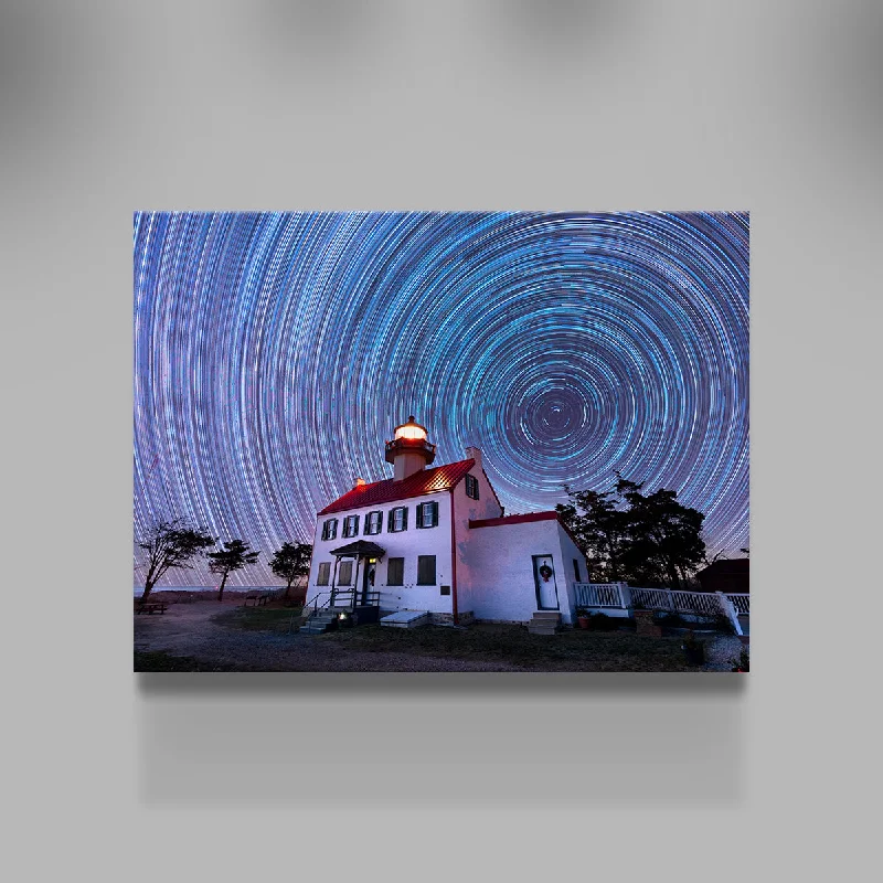 modern cityscape art prints-East Point Lighthouse - Winter Spinnies